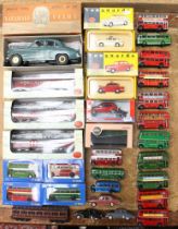 Diecast: A collection of assorted boxed and unboxed diecast and other vehicles to include: boxed