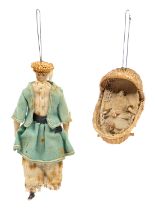 Queen Victoria: A pair of Christmas decorations, originally hung from Queen Victoria's Christmas
