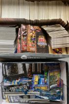 Yu-Gi-Oh: A collection of assorted Yu-Gi-Oh cards, loose, some wear as expected with age. Stored