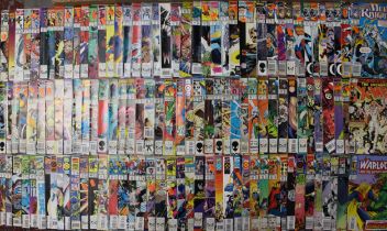 Comics: A collection of assorted English and American Marvel: Moon Knight, Wolverine, X-Men and many