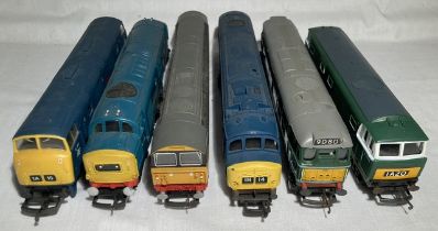 Railway: A collection of six diesel locomotives to include: Lima Dragon Warship Class, Hornby