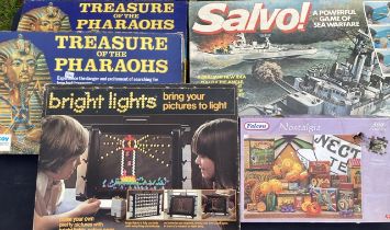 Games: A collection of assorted games and puzzles to include: Palitoy Salvo, Bright Lights,