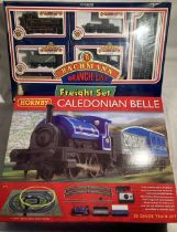 Railway: A boxed Hornby Caledonian Belle train set, together with a boxed Bachmann Branch Line