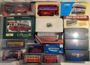 Diecast: A collection of buses by Corgi, Britbus, Atlas, EFE, to include Connoisseur Collection,