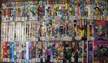 Comics: A collection of assorted English and American Marvel Comics, various lines and franchises,