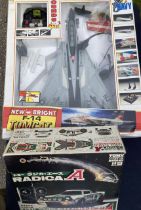 Tomy: A boxed Tomy Radio Control Lancia Stratos together with a boxed New Bright F-14 Tomcat. Both