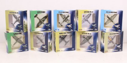 Sky Guardians: A collection of ten 1:72 Scale, Witty Wings, Sky Guardians aircraft vehicles.