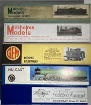 Railway: A collection of five model railway metal kits to include: Millholme Aspinal Atlantic Loco