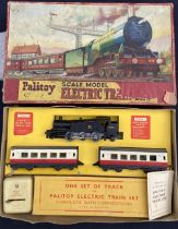Palitoy: A boxed Palitoy, rare, circa 1950, Electric Train Set containing British Railways 2-6-2