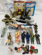Figures: A collection of assorted GI Joe, Action Force figures and accessories including Hasbro