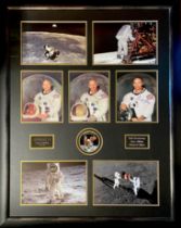 Apollo Moon Landing. Neil Armstrong (1930-2012), Buzz Aldrin (b. 1930), Michael Collins (1930-2021).