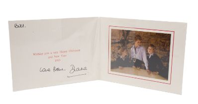 HRH Diana, Princess of Wales (1961-1997). An autograph Christmas & New Year card, [1993],