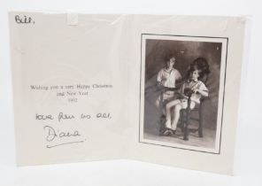 HRH Diana, Princess of Wales (1961-1997). An autograph Christmas & New Year card, [1992],