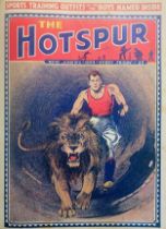 The Hotspur Comic. Nos. 37 to 62 [but lacking Nos. 41 & 50], bound in one worn cloth volume lettered