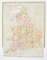 British Isles. 35 dissected, linen-backed, colour maps in green cloth covers numbered in gilt, 1-