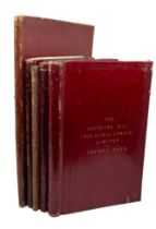 The Redbourn Hill Iron & Coal Company Limited. A collection of ledgers in red crushed morocco