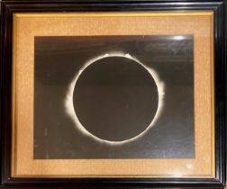 An original b&w photograph of the total solar eclipse, 29 June 1927, taken by John Jackson under