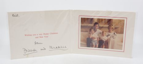 HM King Charles III [as Prince of Wales] & HRH Diana, Princess of Wales (1961-1997). An autograph