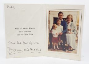 HM King Charles III [as Prince of Wales] & HRH Diana, Princess of Wales (1961-1997). An autograph