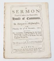 [Guy Fawkes / Gunpowder Plot]. Pamphlet. Whincop, Thomas. A Sermon Preach'd before the Honourable