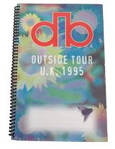 David Bowie - Outside Tour UK 1995  - Original Tour Itinerary. Crew Book .  Genuine Tour Guide given