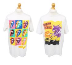 ROLLING STONES - Urban Jungle 2 x original Tour T-shirts front and back prints. Both size XL one