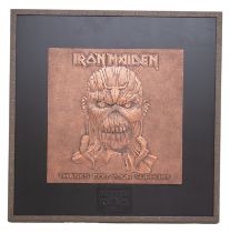 Iron Maiden 2016 Award - Original and rare, unique W&A 2016 Book of Souls Era Presentation Award.