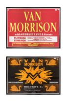 Van Morrison - 2 large Framed Concert Gig Posters. 2. Van Morrison with Georgie Fame - Playhouse