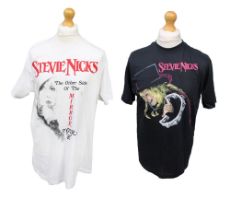 Stevie Nicks - The Other Side of the Mirror 2 x original Tour t-shirts - One white front and back