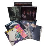 A collection of LP records, Rolling Stones, including Satanic Majestys Request, repress, Exile on