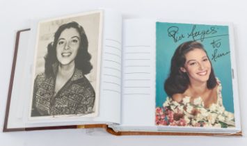 Pier Angeli autographed pictures, photographs signed,in person. A comprehensive collection. There