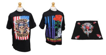 Guns n Roses Original Vintage T-shirts 1991 - 1992 Tour size XL Use Your Illusion In excellent