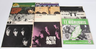 Collection of 11 x LP records: 2 x Isle of Man TT / Beach Boys Pet Sounds / 2 x Rolling Stones / 6 x