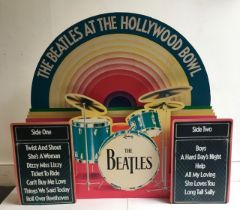 A Rare Beatles interest A Hollywood Bowl promotional shop  cut-out, H:96cm