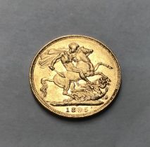 A Victorian 1895 Sovereign Please note this item is at our Derbyshire saleroom, DE65 6LS