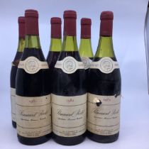 6 x bottles of 1982 Antonin Riodet, Pommard Rodet, various levels.