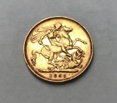 A Victorian 1895m Sovereign Please note this item is at our Derbyshire saleroom, DE65 6LS