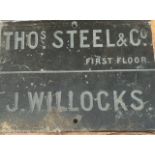 A 19th century slate trade sign