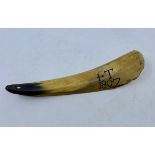 Folk Art interest an 1807 dated shoe horn