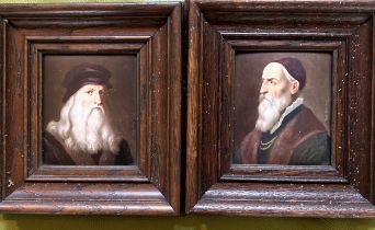 A Pair Vienna porcelain plaques