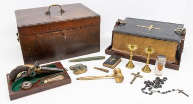 A Scarce late 19th century vampire slaying kit, with  provenance, formally the property of Miss