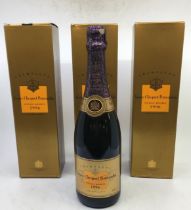 1996 Veuve Cliquot, Ponsardin, 4 x75cl bottles, 3 boxed