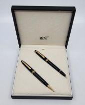 A Montblanc Meisterstuck fountain pen, with 4810 14ct. gold nib, together with a Montblanc