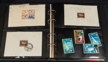 An Olympic thematic stamp collection including Munich M/S from 1936 Germany.