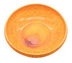 Pilkington's Royal Lancastrian - A large fiery orange glazed bowl, pattern no. 3246, impressed marks