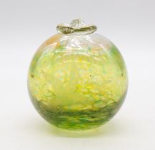 Attributed to Erik Hoglund for Boda Glass - A 20th century novelty paperweight, having masked face