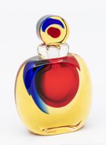 Luigi Onesto (Italian, b.1935) For Murano Vetreria Artistica O Ball - A Sommerso glass bottle and