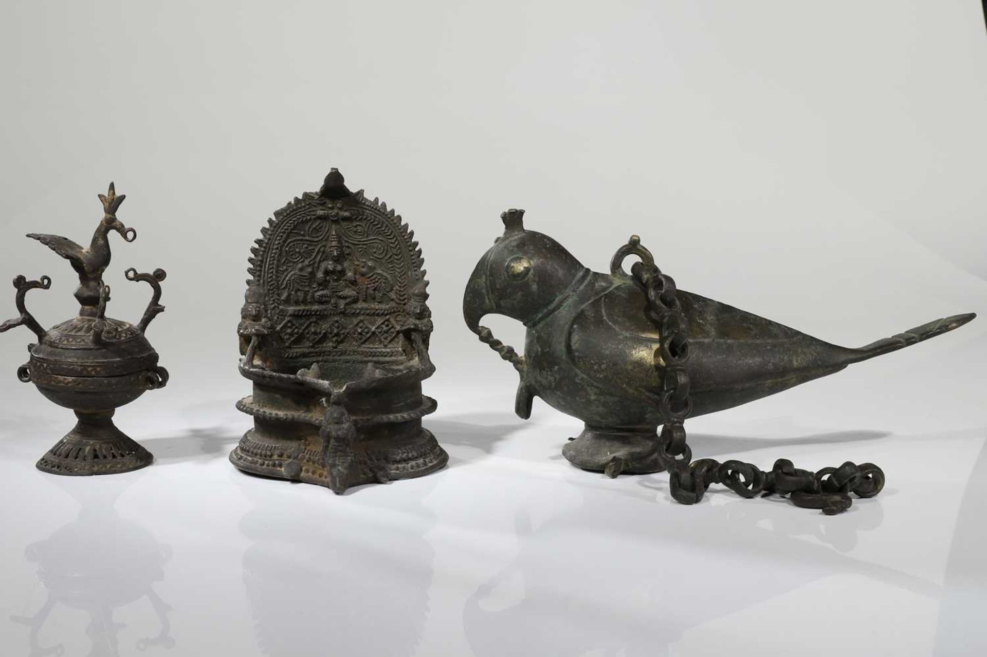 THREE HINDU TEMPLE ORNAMENTS