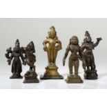 FIVE STANDING DEITIES