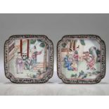 TWO SMALL SQUARE PLATES